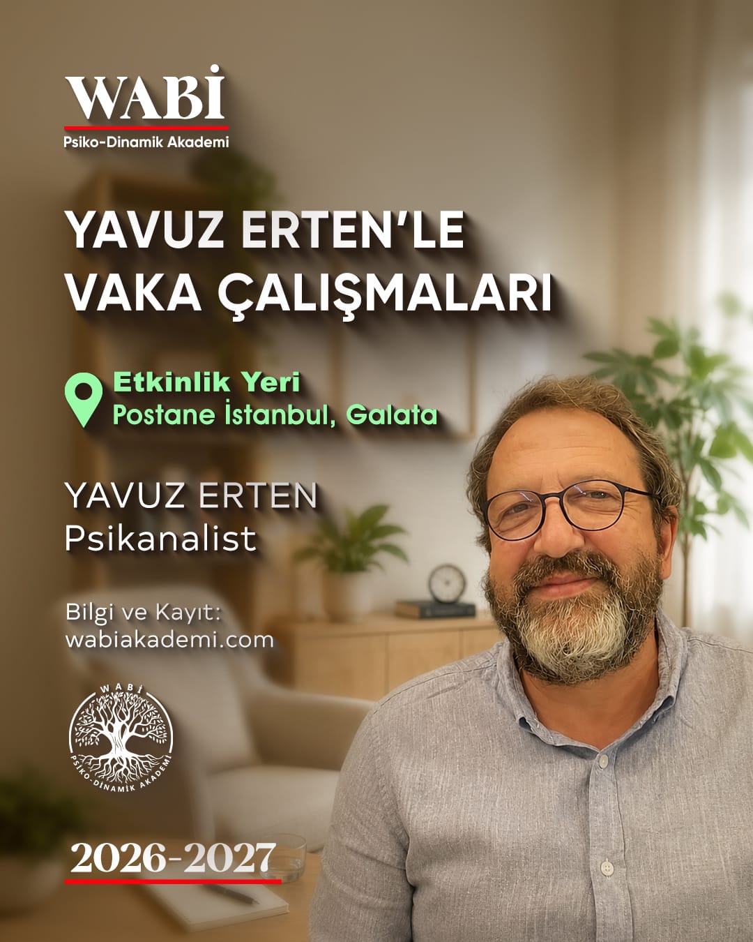 YAVUZ ERTEN'LE YÜZ YÜZE DİNAMİK PSİKOTERAPİ VAKA ATÖLYELERİ